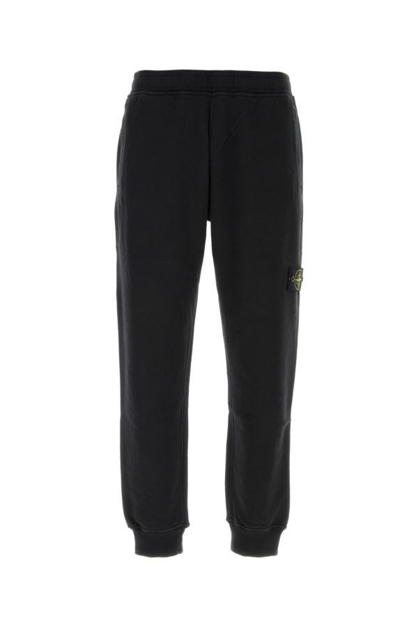 Black cotton joggers - 1