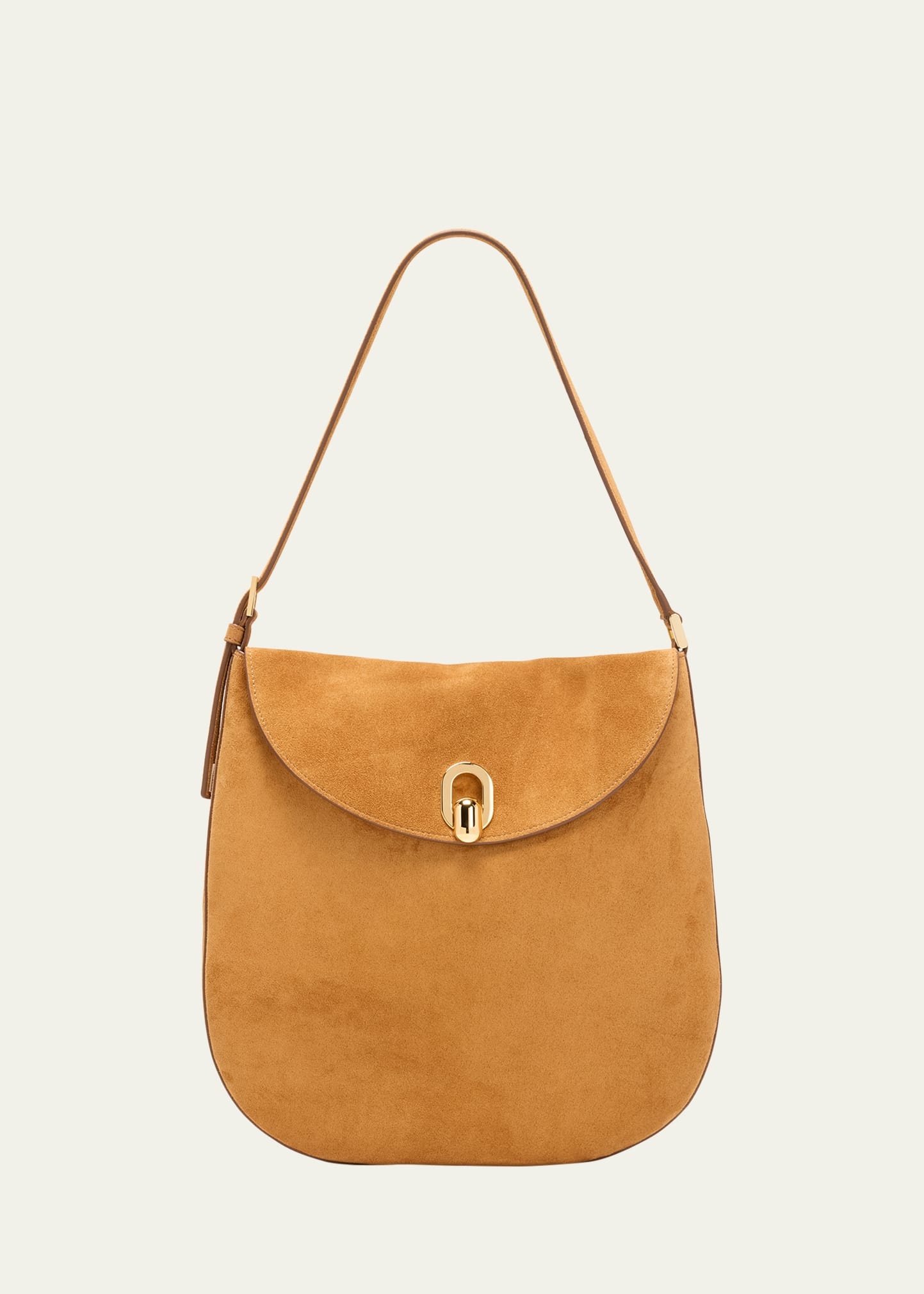 Tondo Large Suede Hobo Bag - 1