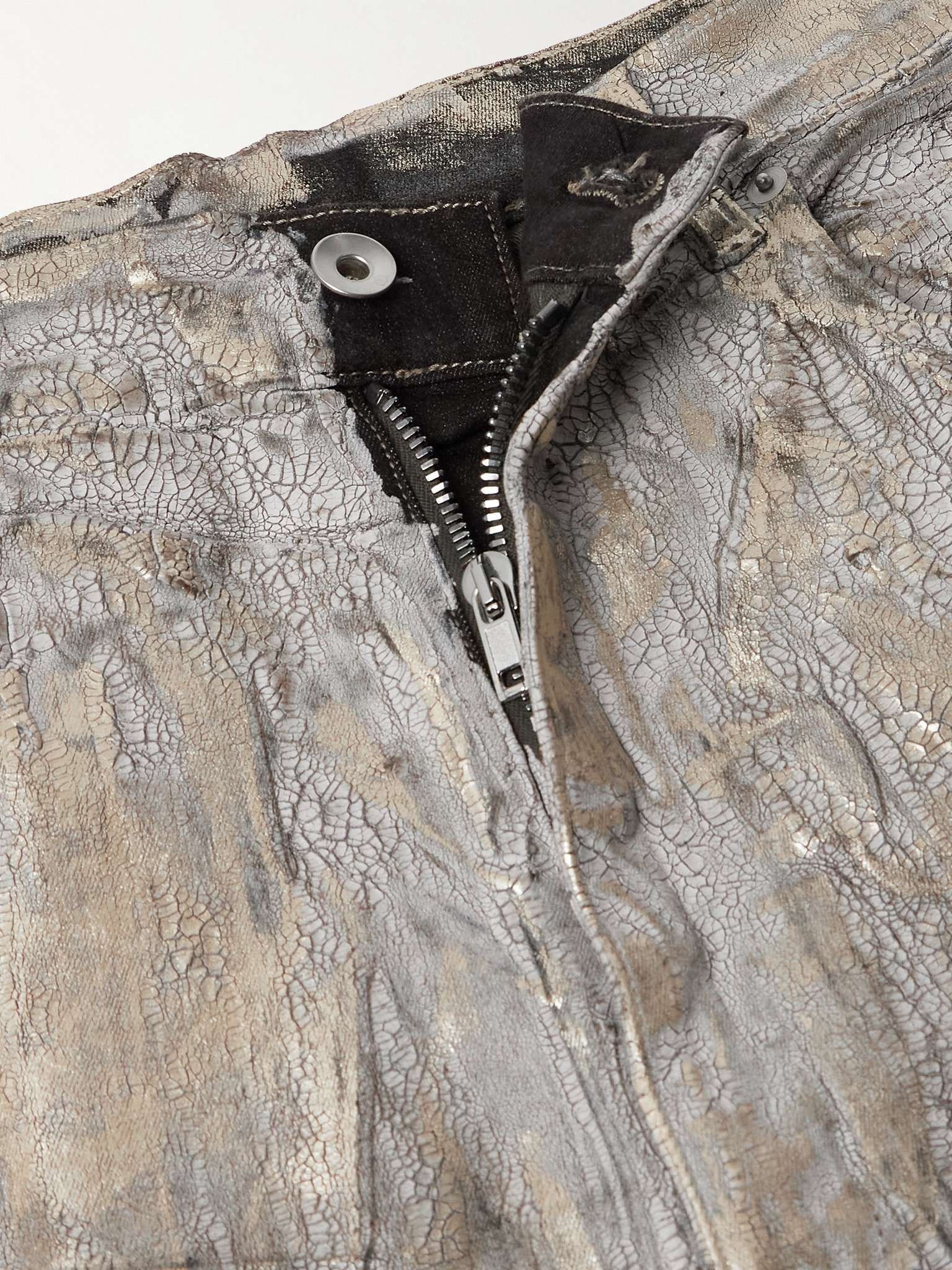 Bolan Slim-Fit Flared Metallic Megacrust Jeans - 6