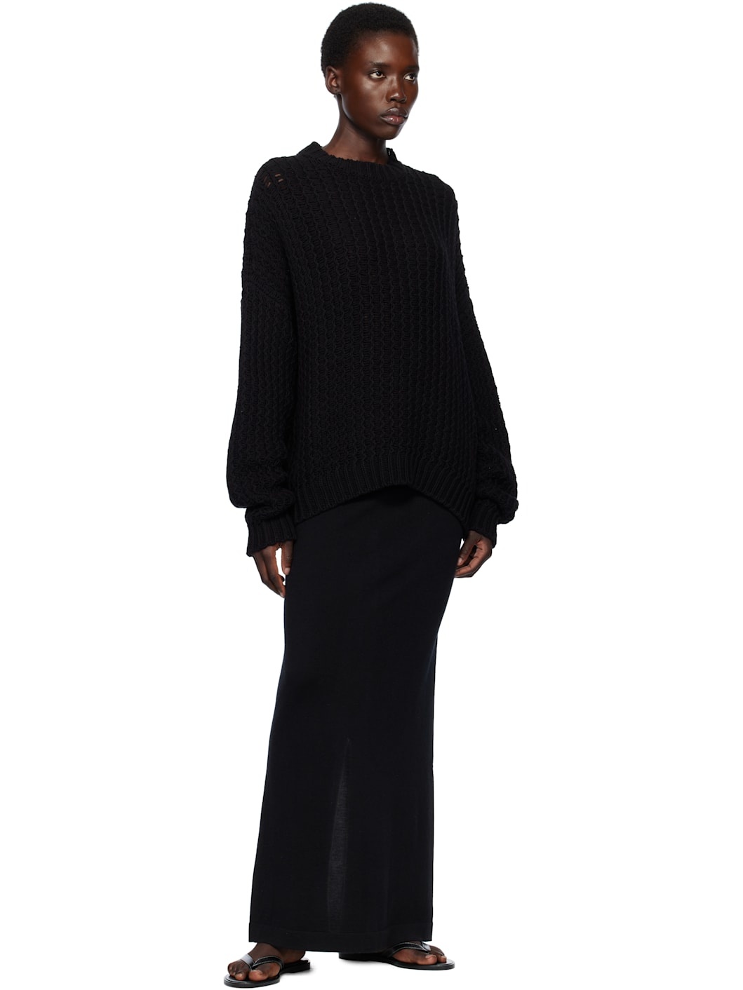 Black Rack Crewneck Sweater - 4