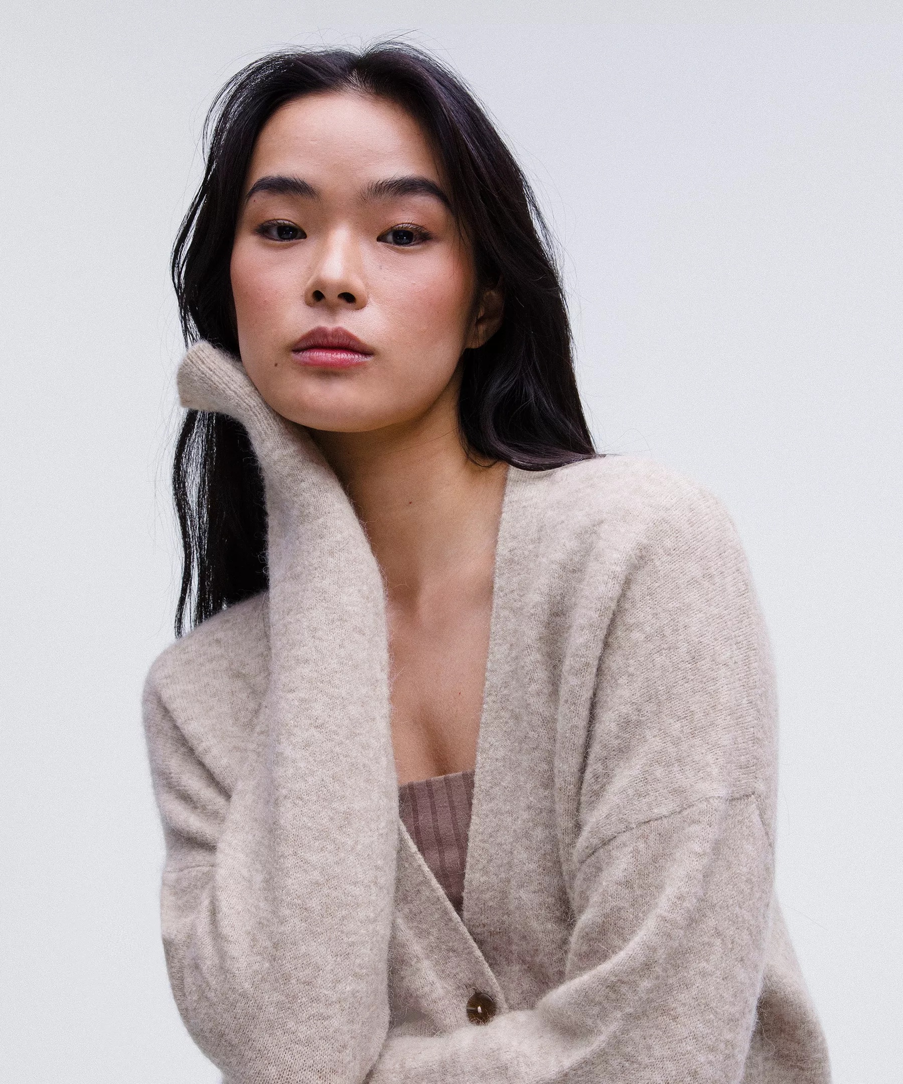 Women's Alpaca Wool-Blend Cardigan Sweater - 4