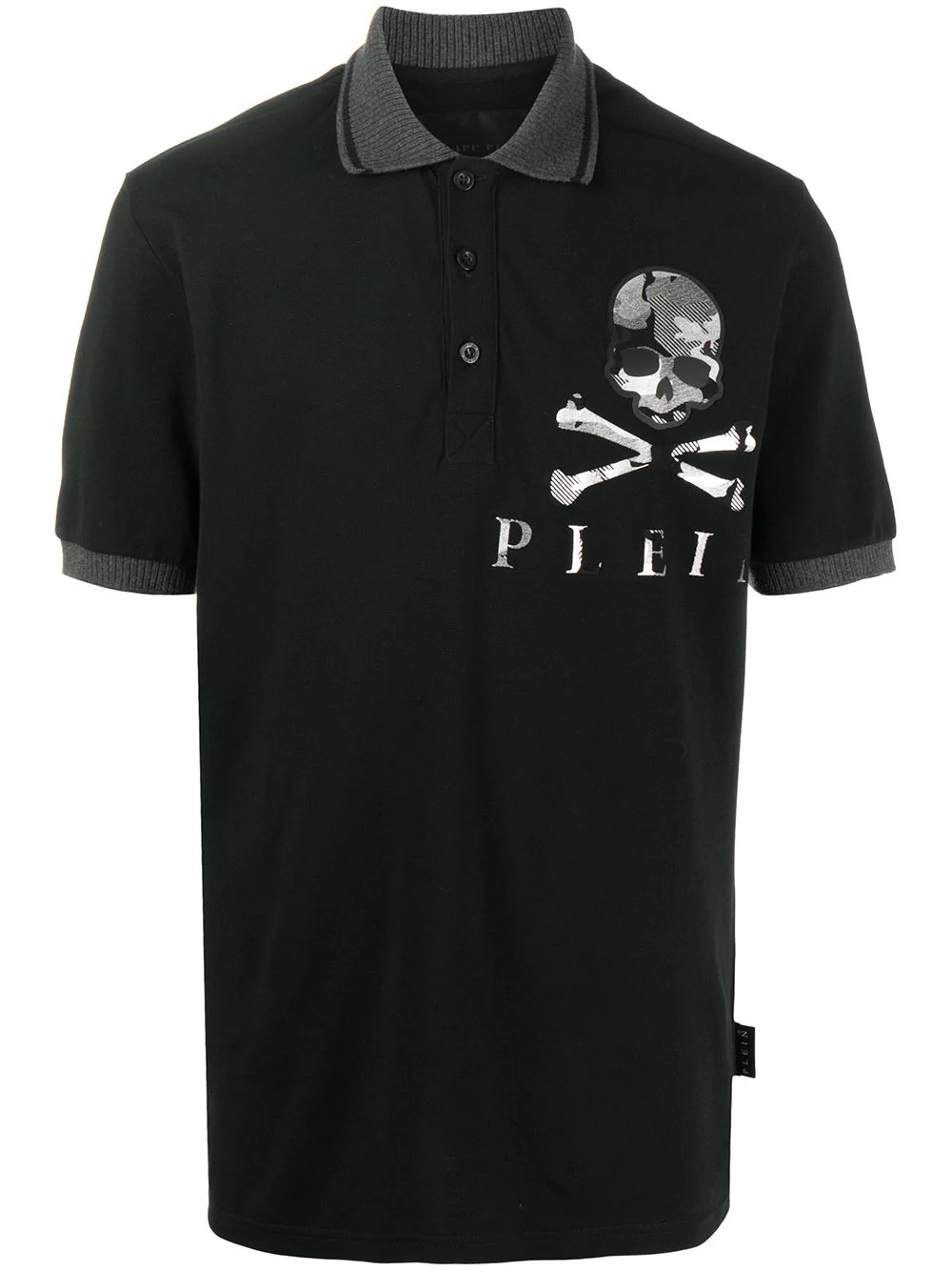 camouflage skull polo shirt - 1