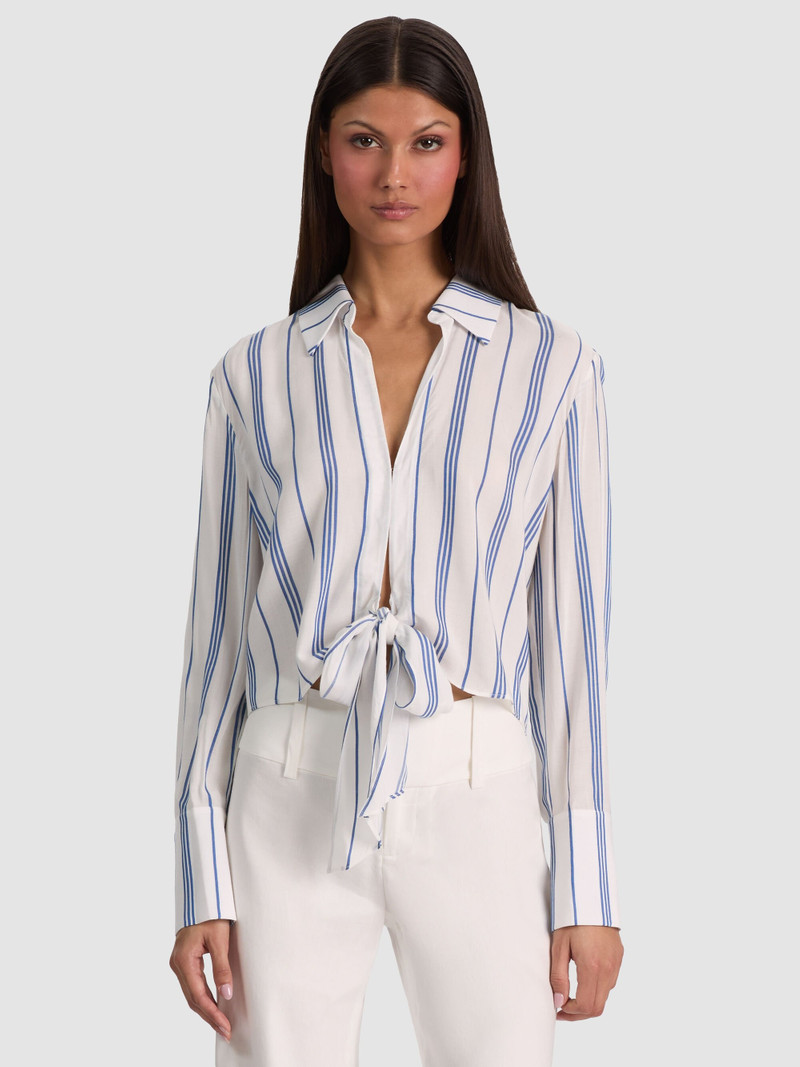 HANNON TIE FRONT BLOUSE 2