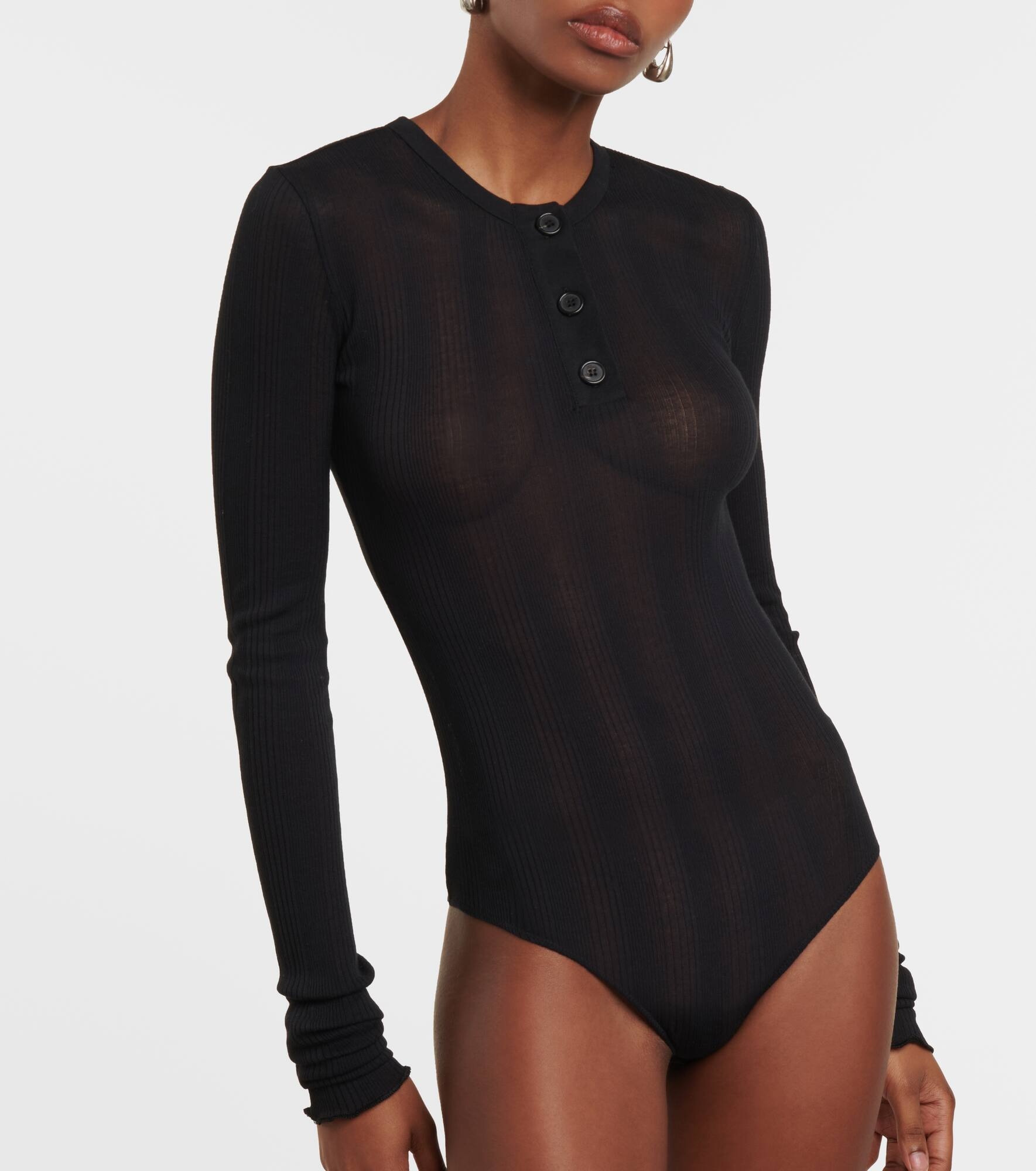 Janelle cotton-blend jersey bodysuit - 3