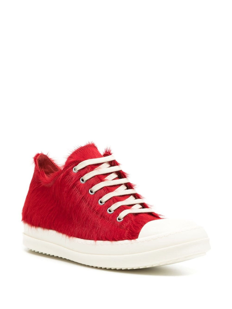Rick Owens fur-design sneakers outlook