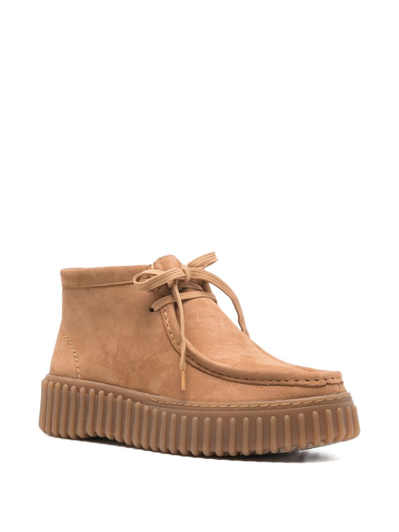 Clarks Originals Torhill Moss lace-up leather boots outlook