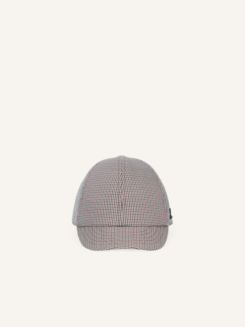HOUNDSTOOTH SHORT CAP 4
