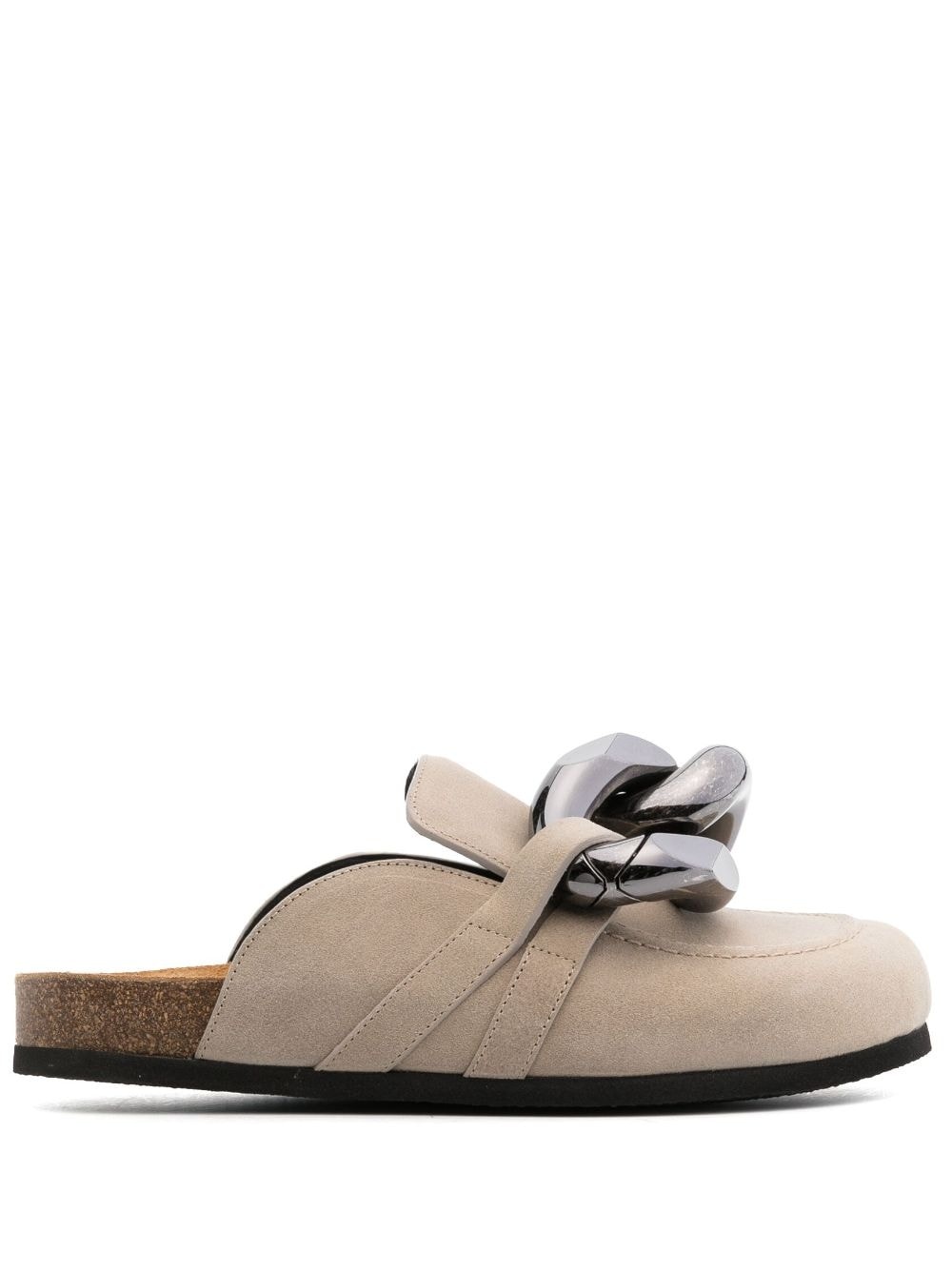 Chain suede mules - 1