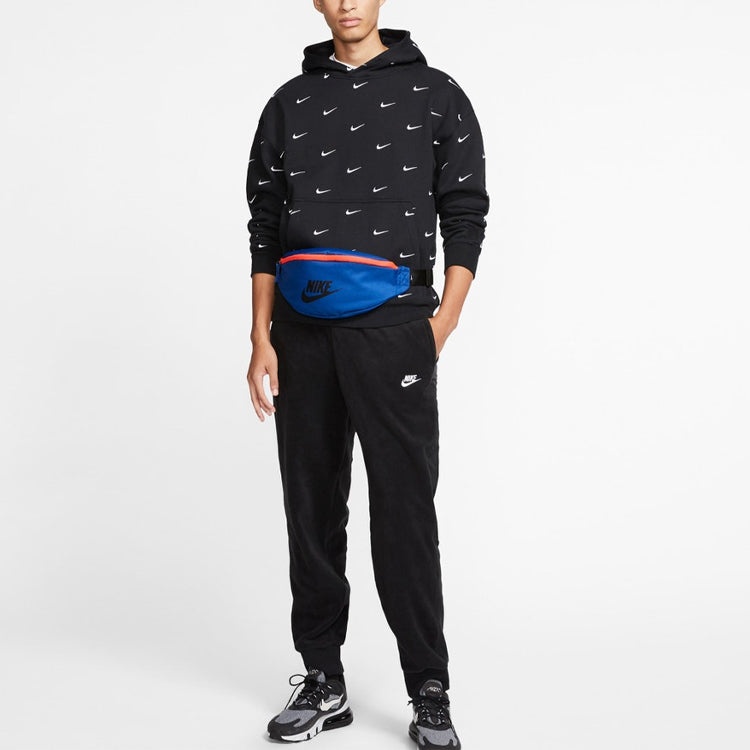 Nike Nike All Over Swoosh Logo Hoodie 'Black' CJ8907-010 REVERSIBLE