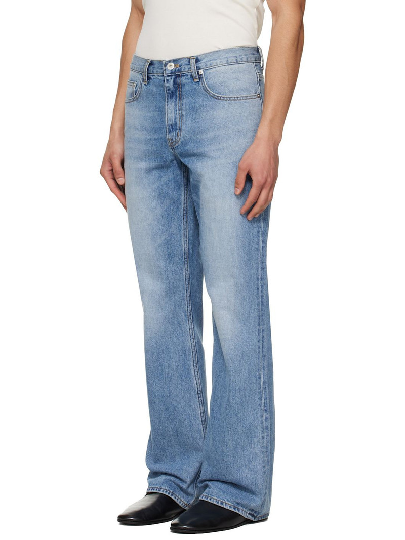 Tonywack Blue Flared-Leg Distressed Jeans outlook