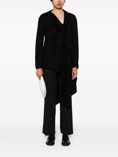 Yohji Yamamoto asymmetric wool jacket outlook