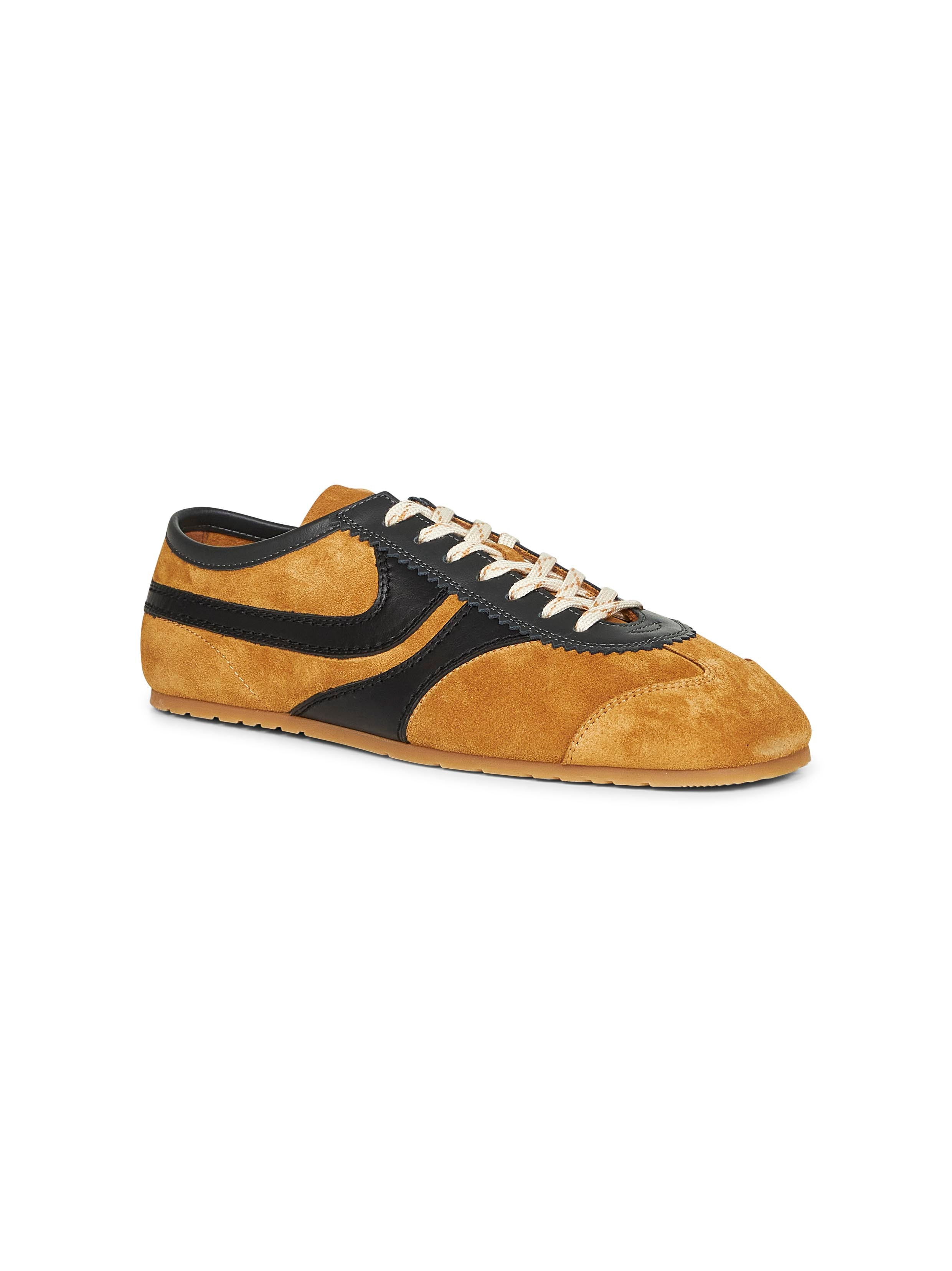 Beige suede sneakers - 2