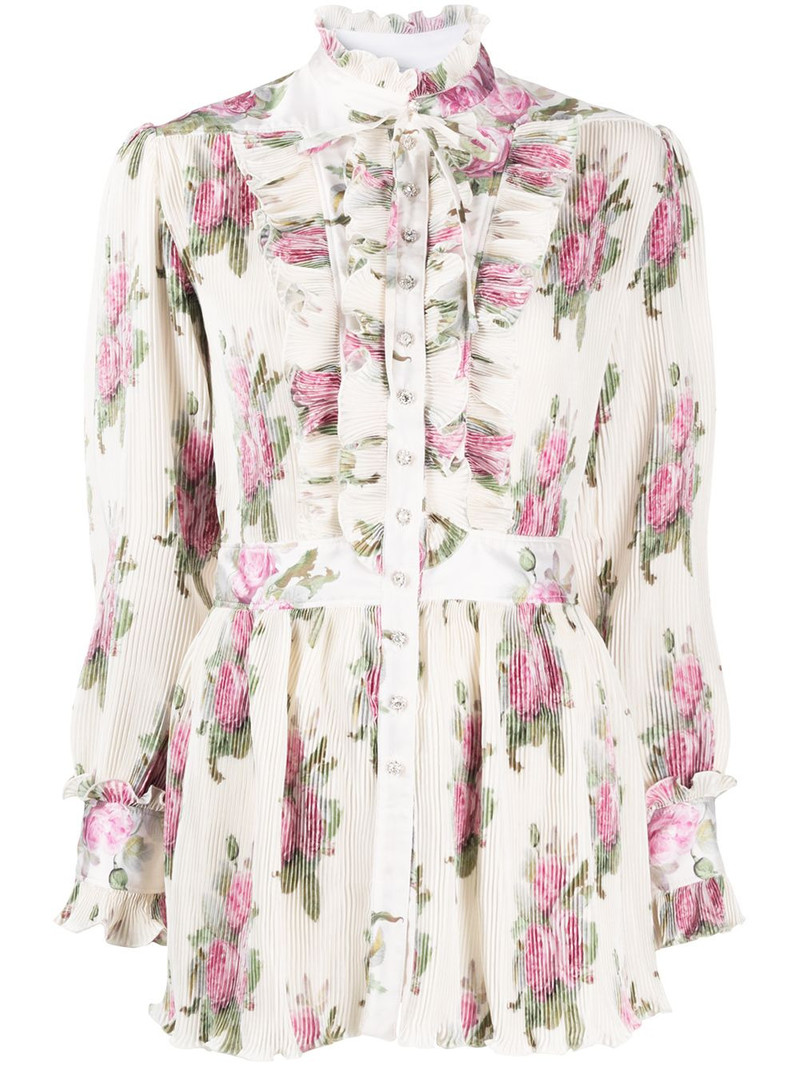 ruffled floral blouse 1
