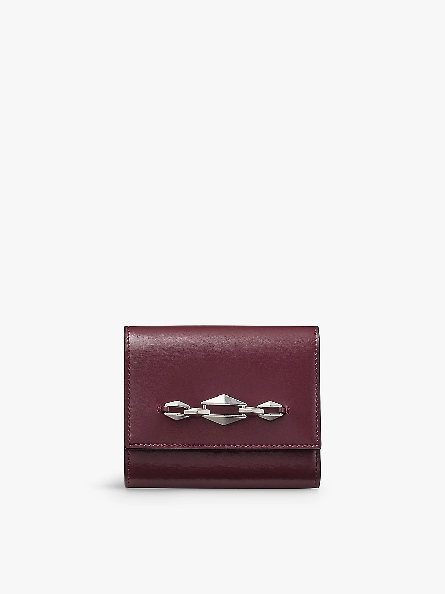 Marinda buckle-embellished leather purse - 1