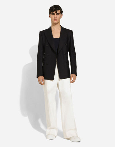 Dolce & Gabbana Sailor-style stretch cotton pants outlook
