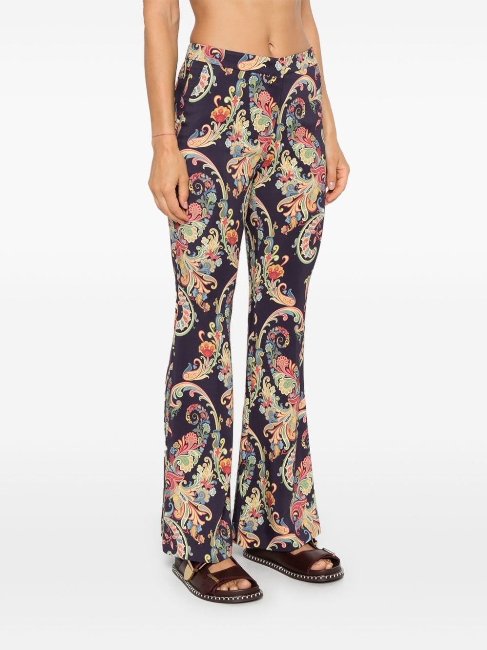 paisley-print trousers - 3