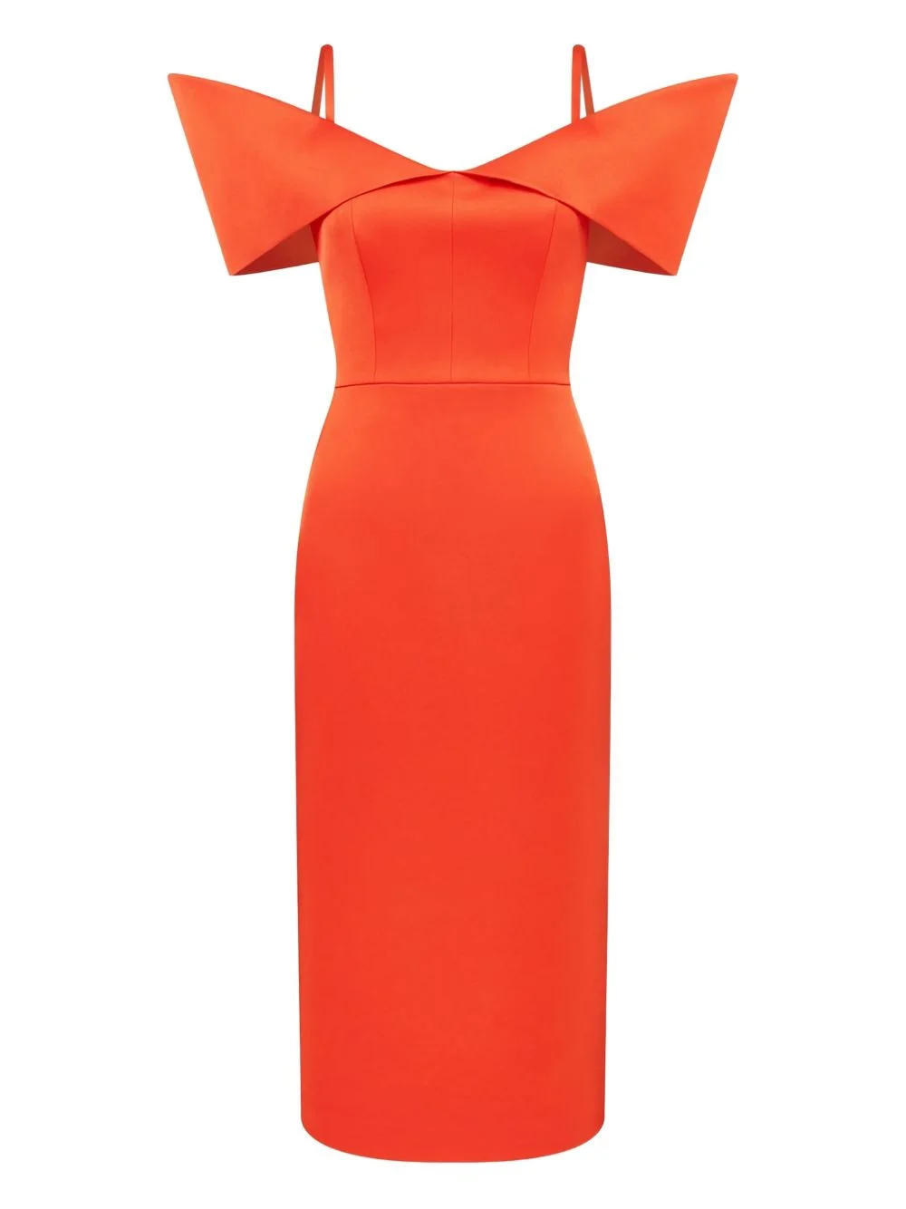 off-shoulder midi dress - 1