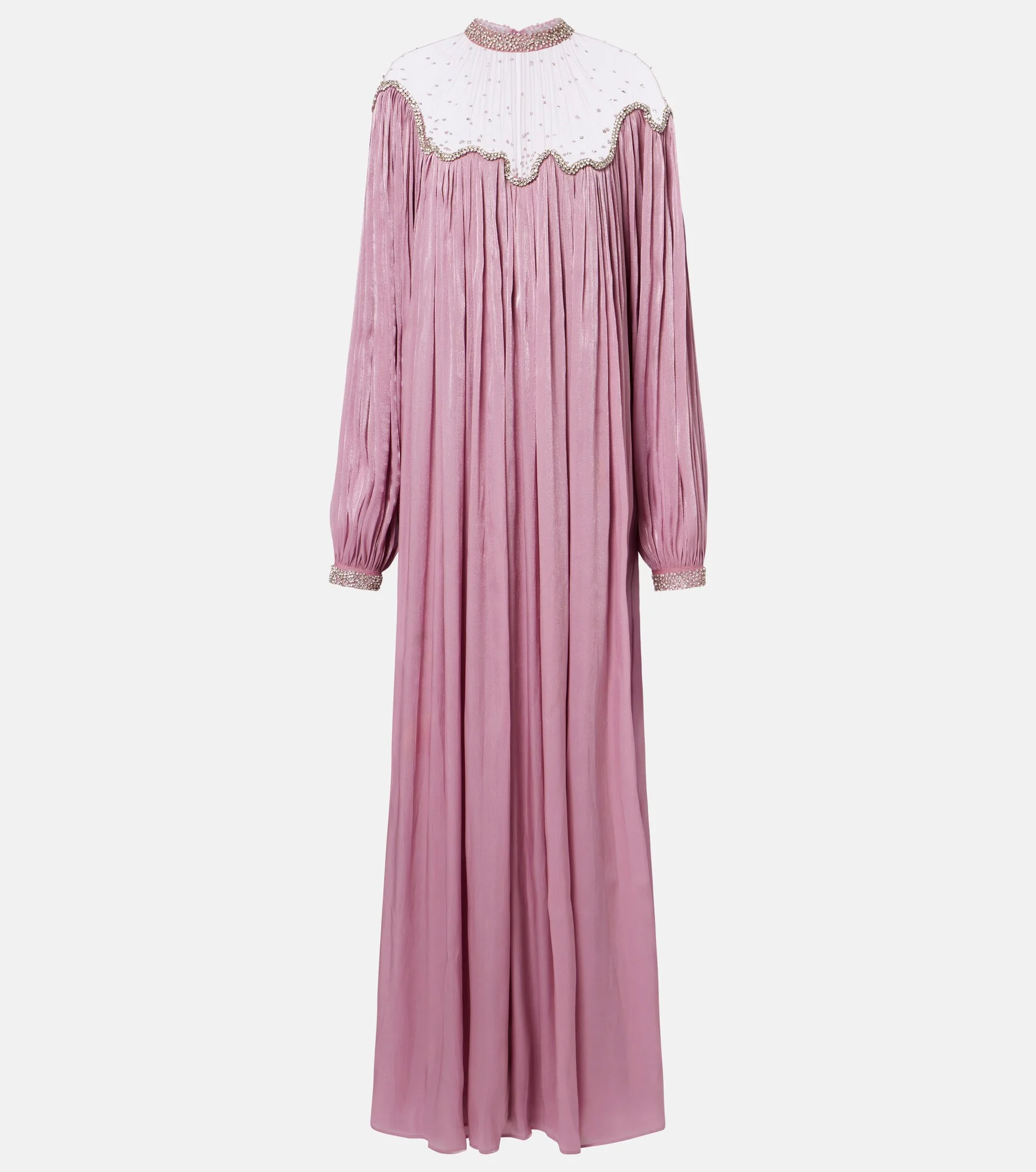 Elline embellished pleated gown - 1