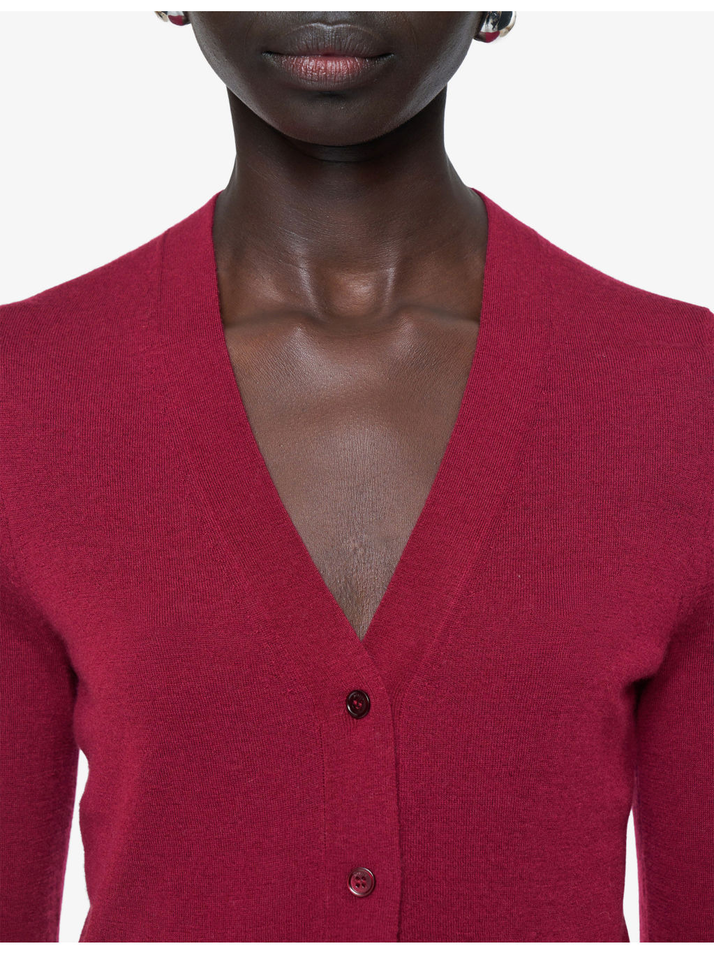 Cashair V-Neck Cashmere Cardigan - 5