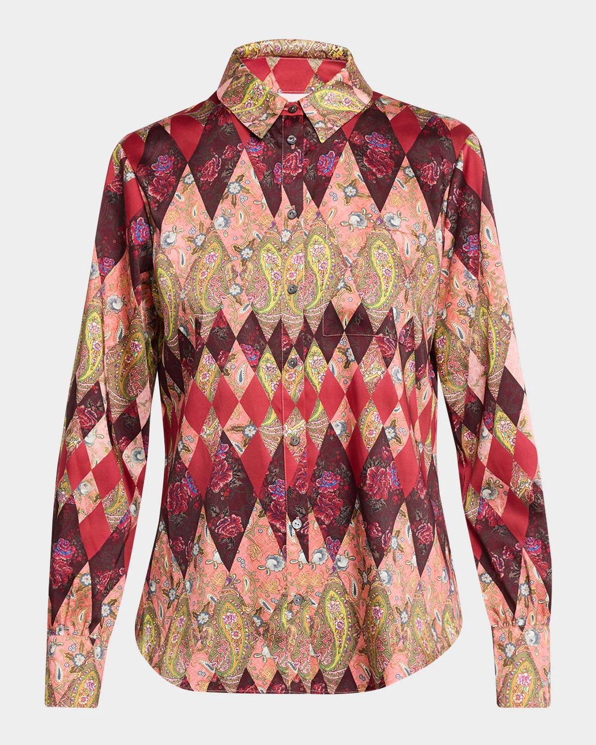 Thea Patchwork Print Shirt - 1