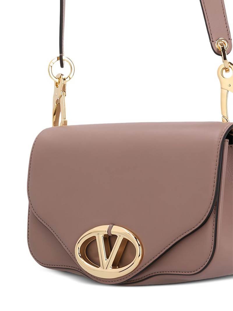 VLogo-Signature curved shoulder bag 3