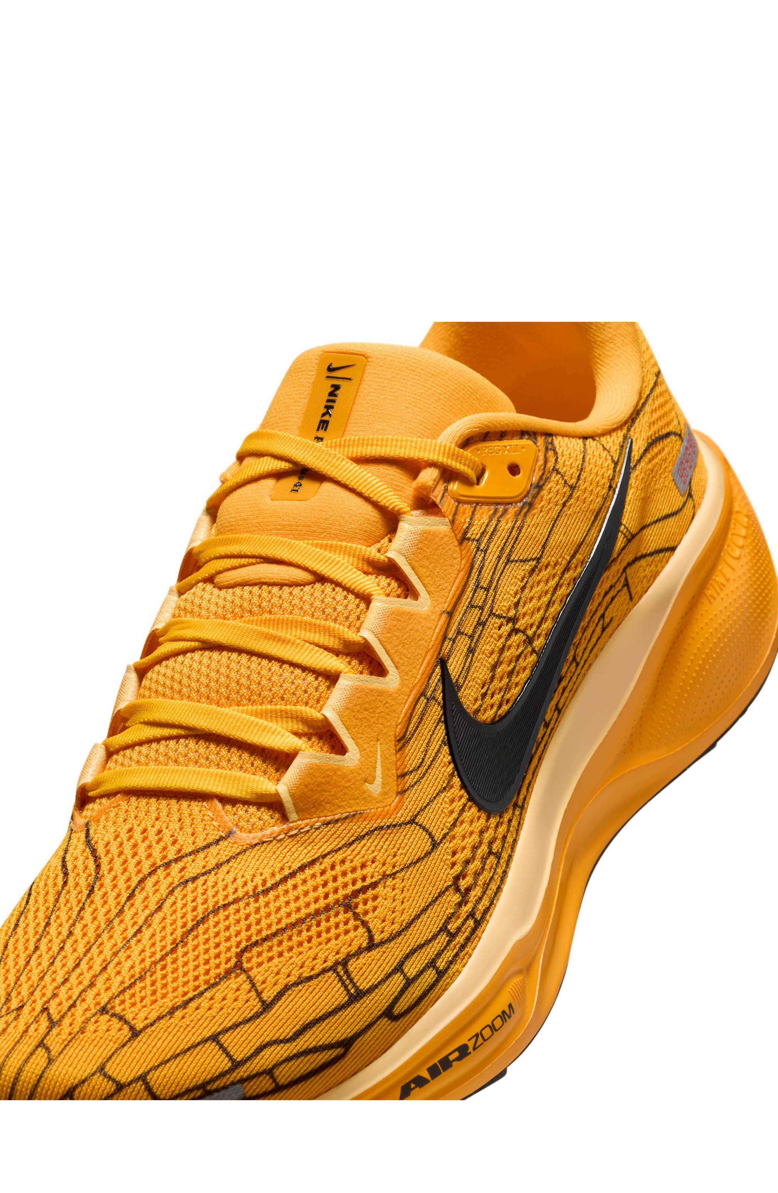 Nike Air Zoom Pegasus 41 LV8 Running Shoe in 700 Unigld/black at Nordstrom - 7