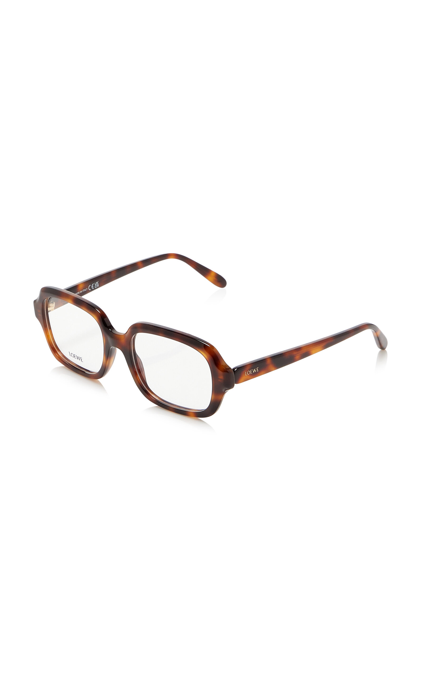 Square-Frame Acetate Glasses brown - 3
