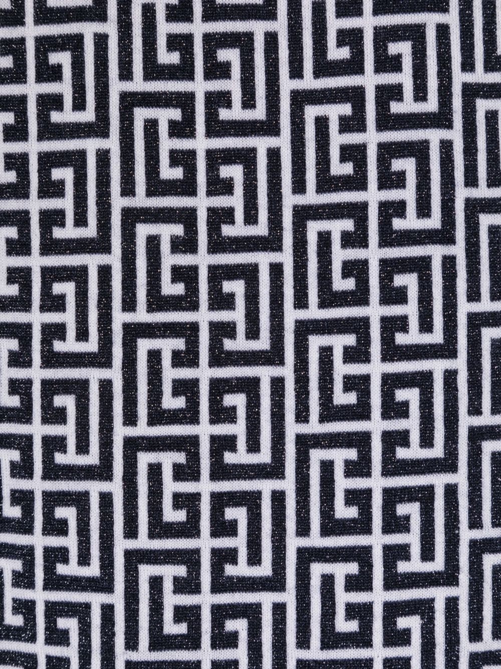 monogram-pattern wool-blend scarf - 2