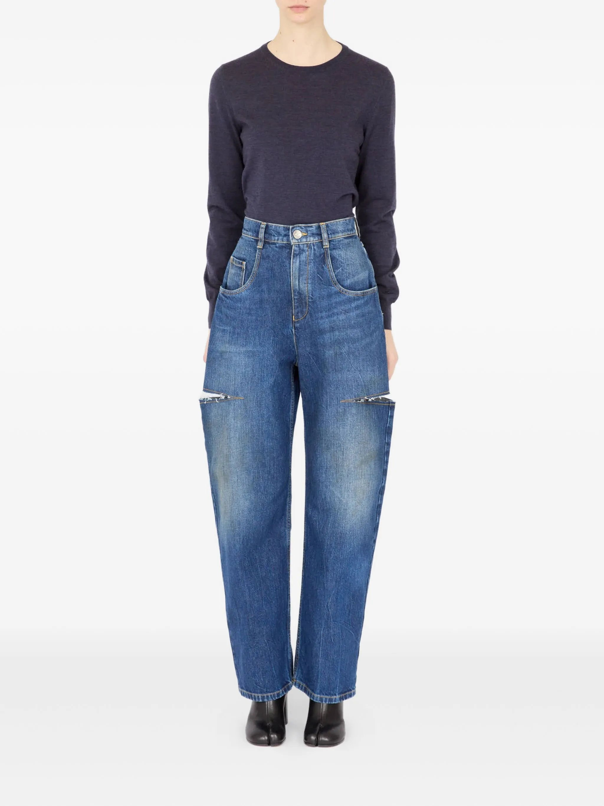 Maison Margiela Cut-out Jeans - 4