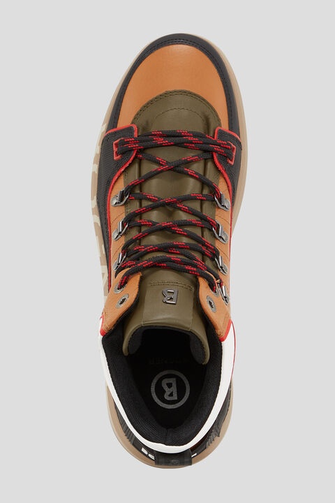 Antwerp High-top sneakers in Camel/Olive green - 5