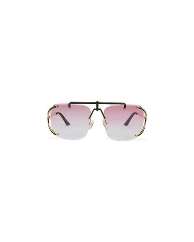 CASABLANCA Pink & Gold The Pilot Sunglasses outlook