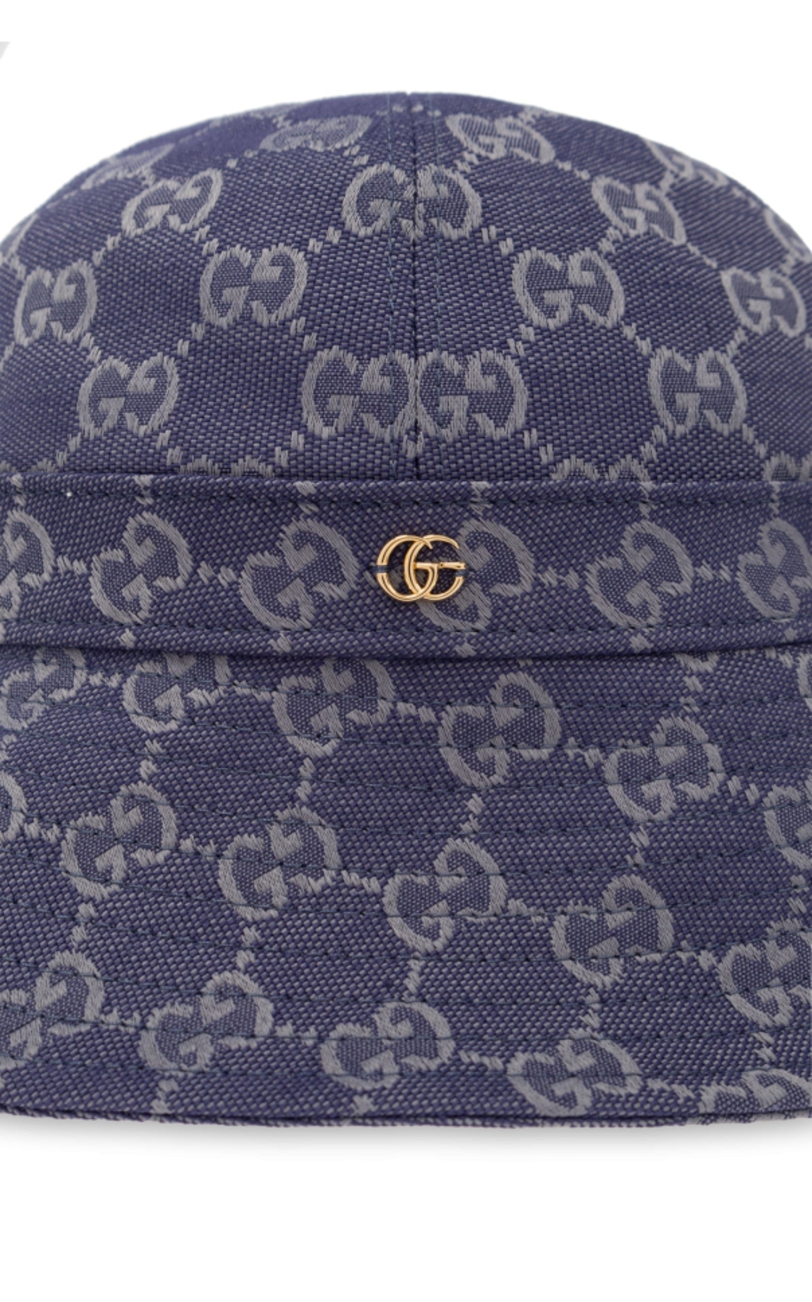 Blue Monogrammed Bucket Hat - 5