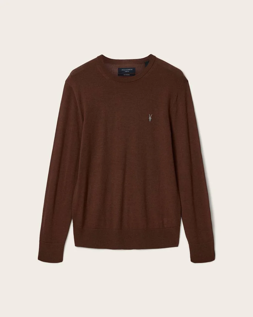 MODE MERINO CREW NECK RAMSKULL JUMPER - 1