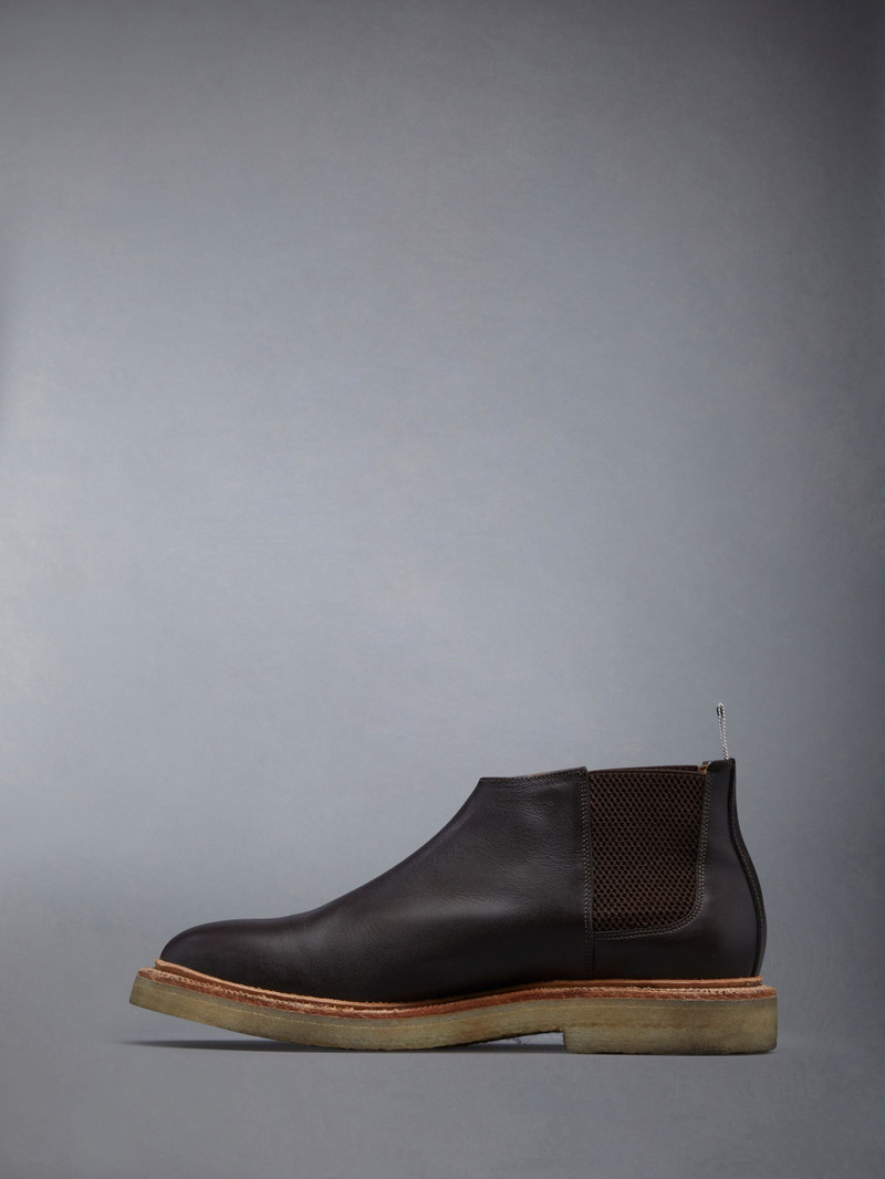 Calf Skin Crepe Sole Mid Top Chelsea Boot 3