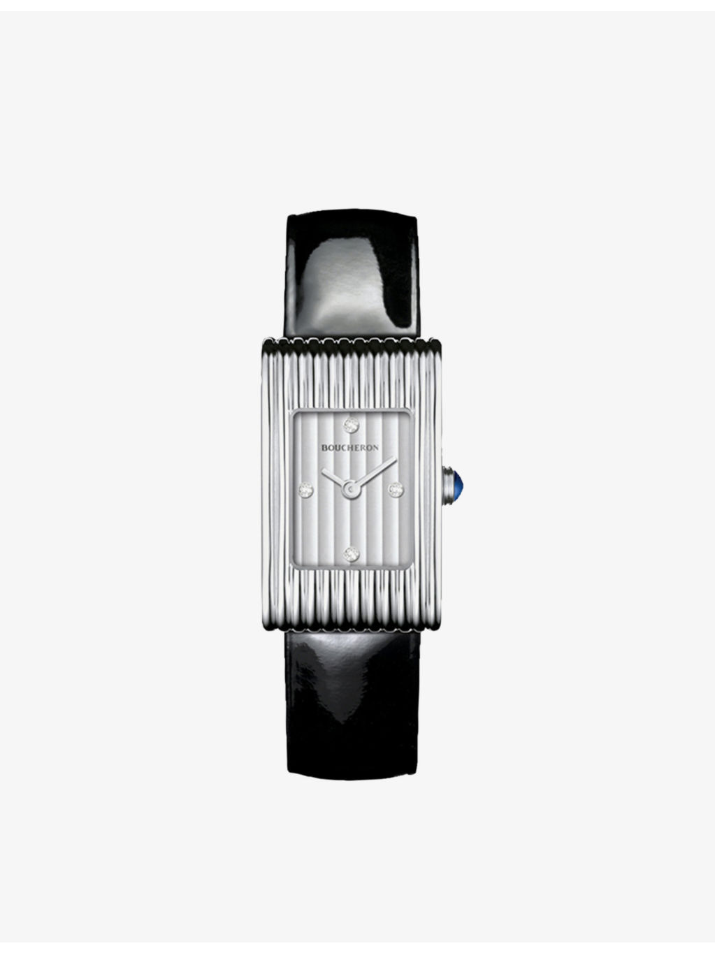WA030504 Reflet small stainless-steel, diamond and sapphire cabochon watch - 1