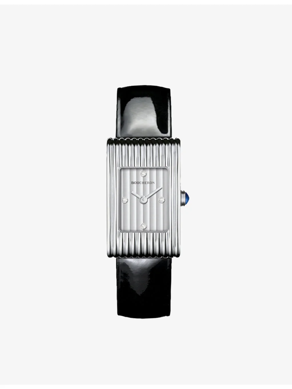 WA030504 Reflet small stainless-steel, diamond and sapphire cabochon watch - 1