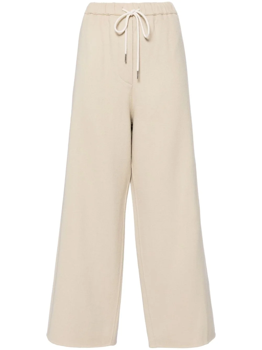 double faced string wide pants - 1