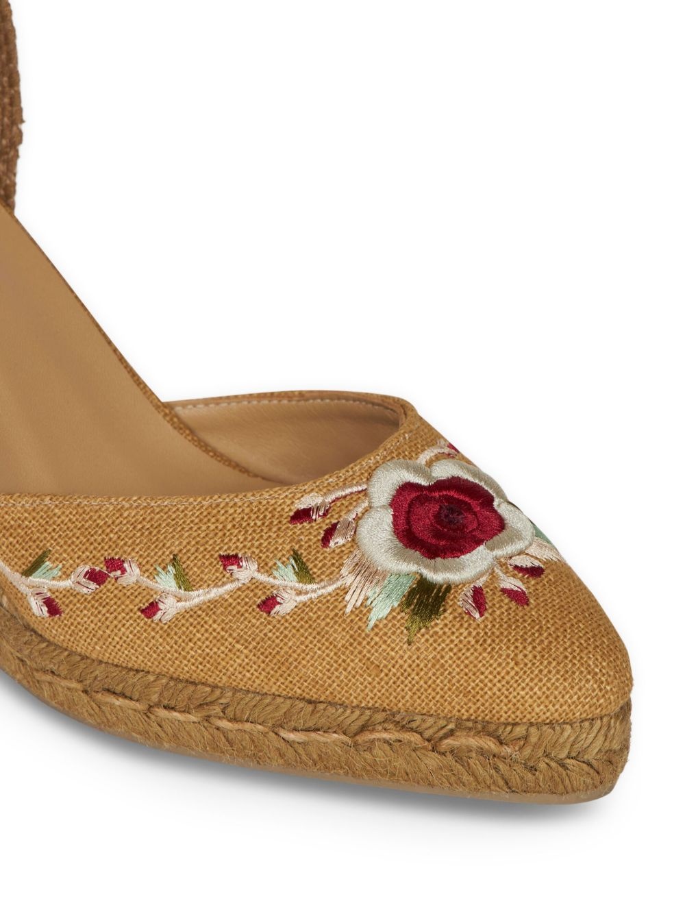 floral-embroidered espadrilles - 4