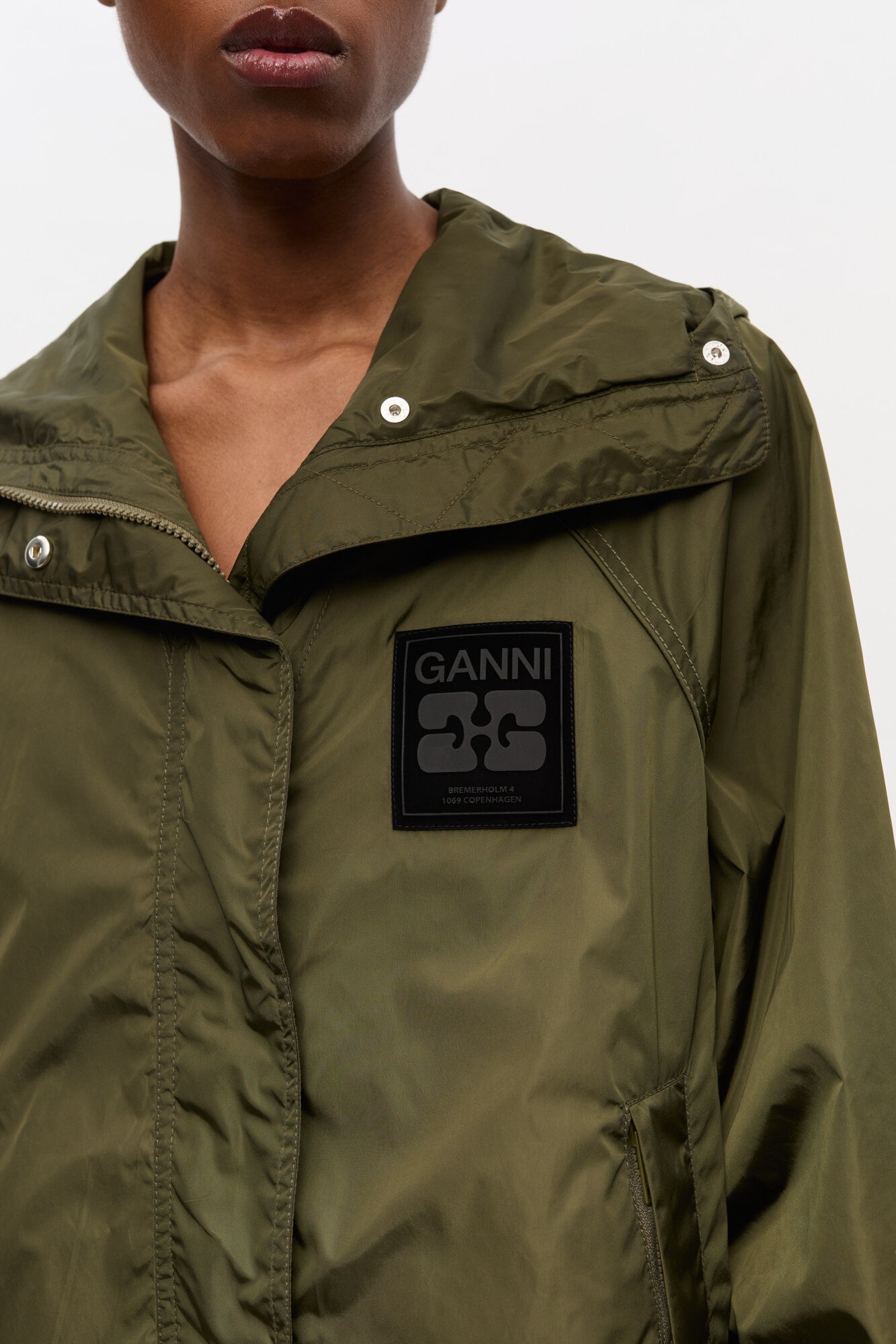 GREEN NYLON JACKET - 5