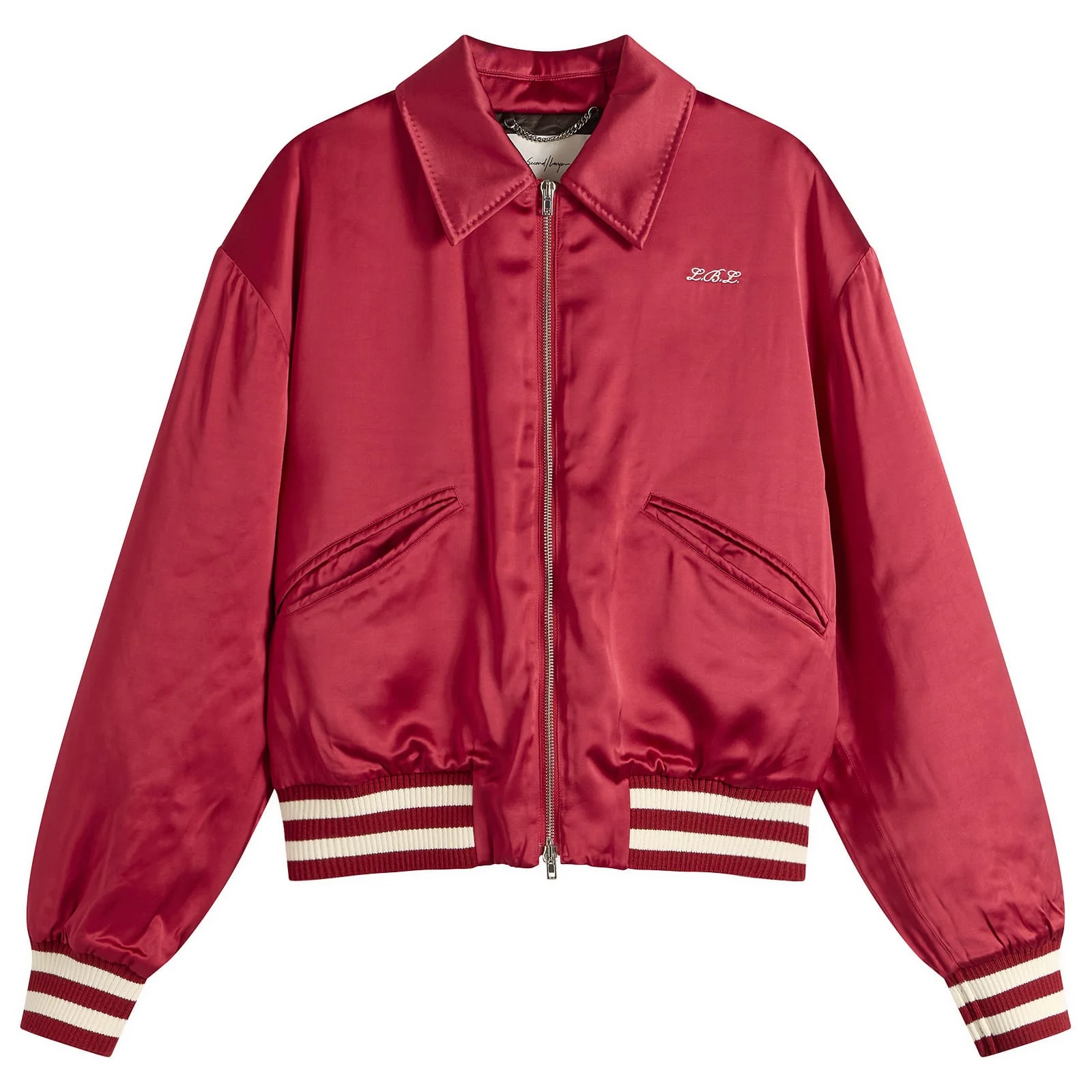 Second Layer Aces Satin Club Souvenir Jacket - 1