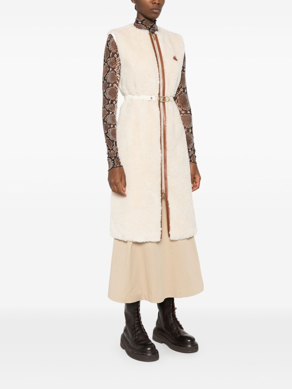 Sorbier faux-fur midi coat - 3