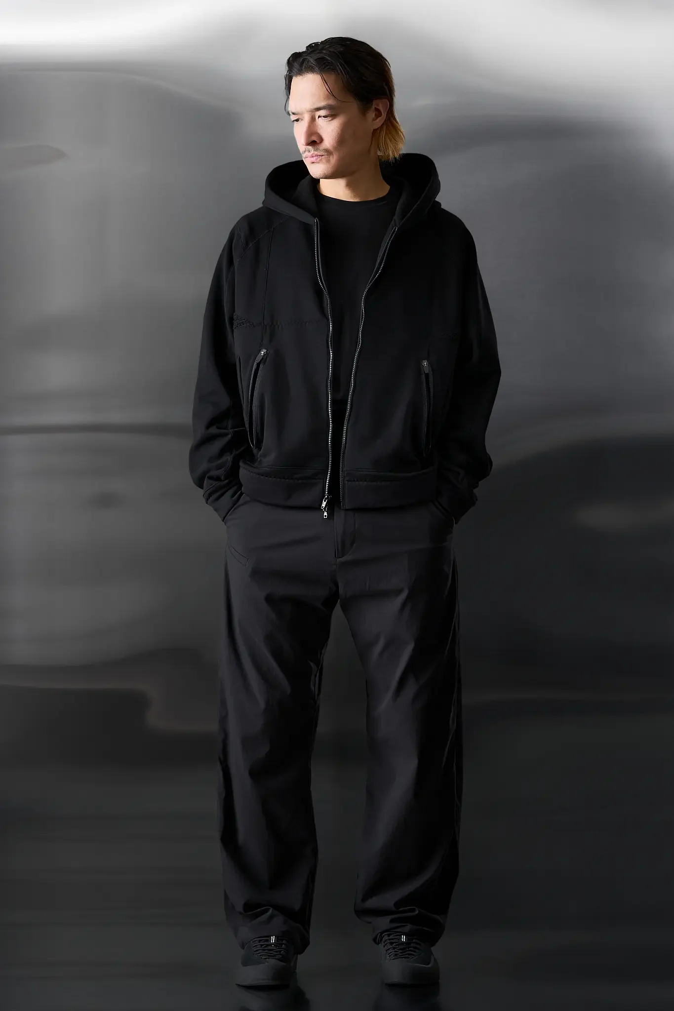 P60TS-M Nylon Stretch Tec Sys Pant Black - 1