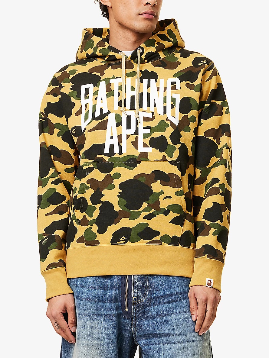 Camouflage-Print Relaxed-Fit Cotton Hoody - 3