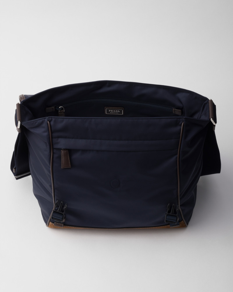 Small Re-Nylon and leather shoulder bag 5