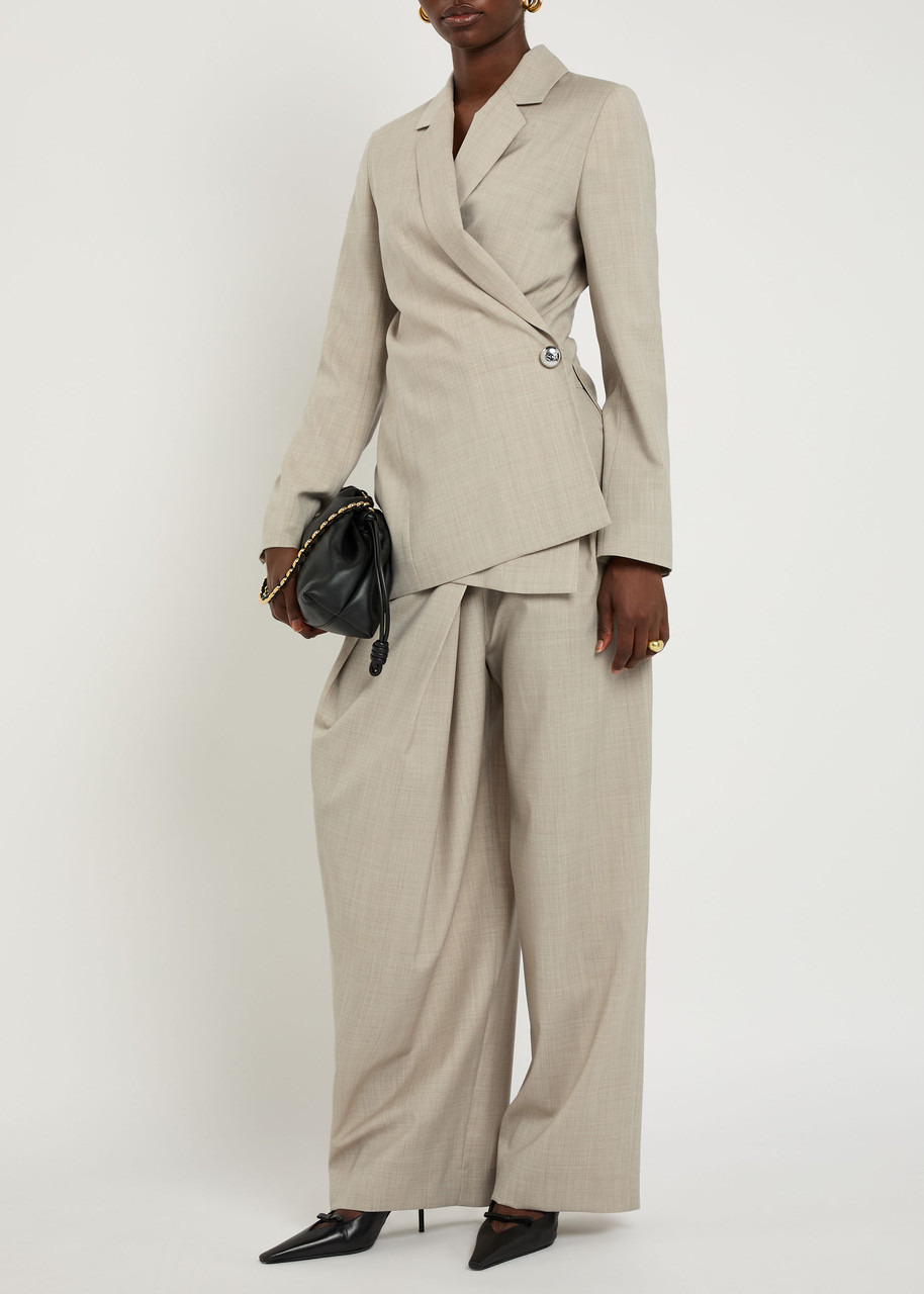 Loewe Aymmetric Wool Blazer - 4