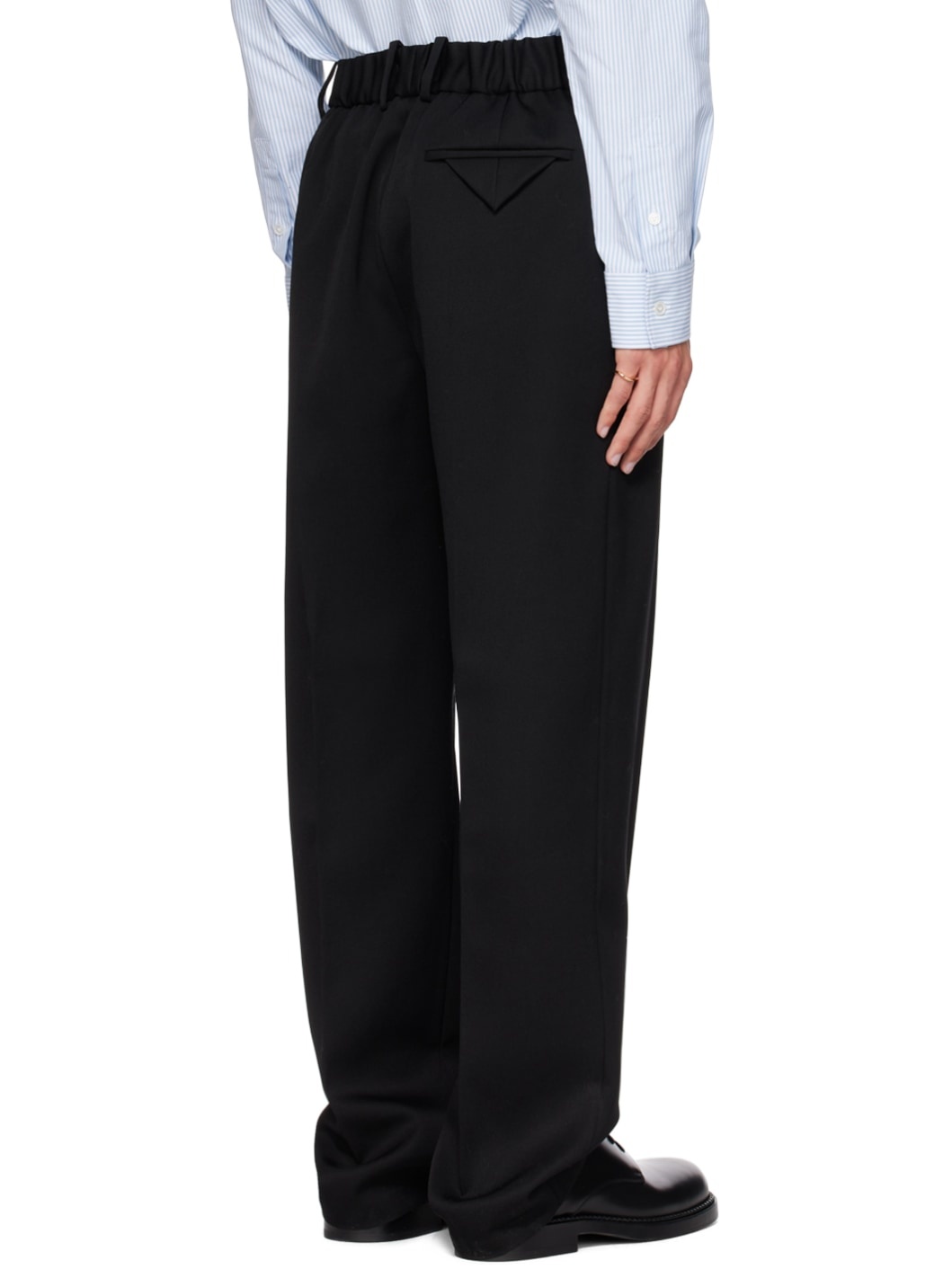 Black Elasticized Trousers - 3