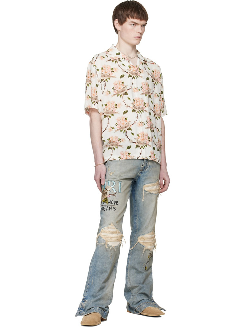 AMIRI Blue Chateau MX1 Straight Flare Jeans outlook