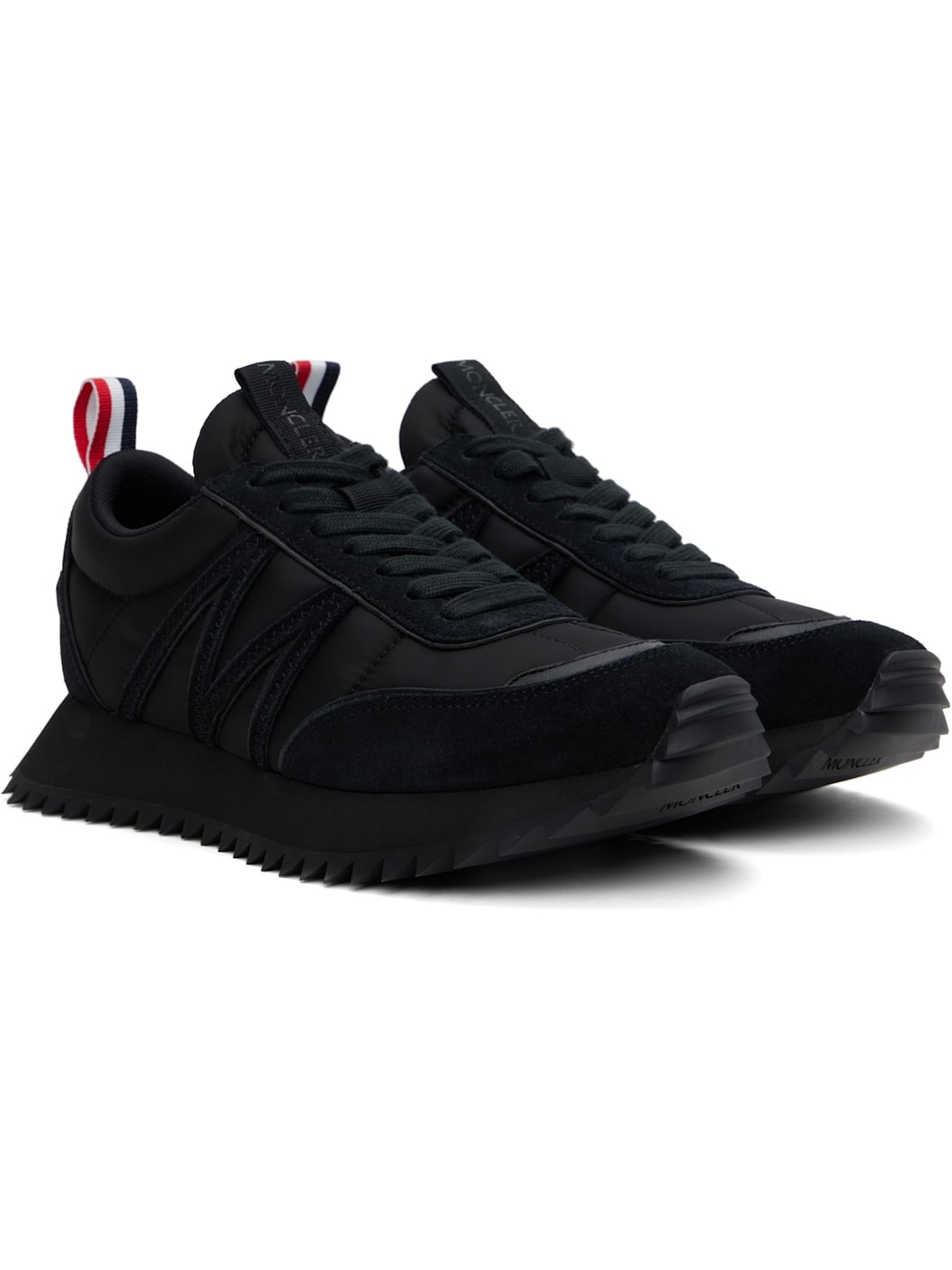 Black Pacey Nylon & Suede Sneakers - 4