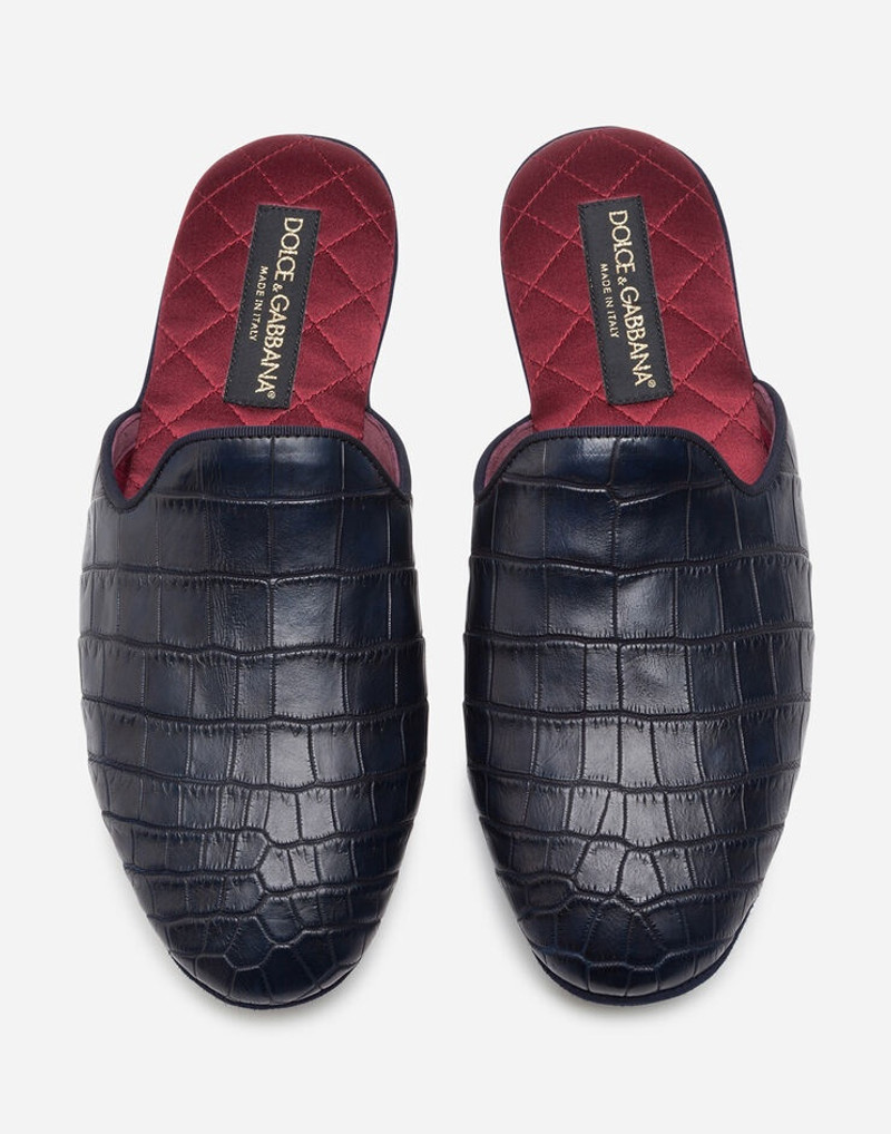 Silk and crocodile mules 4