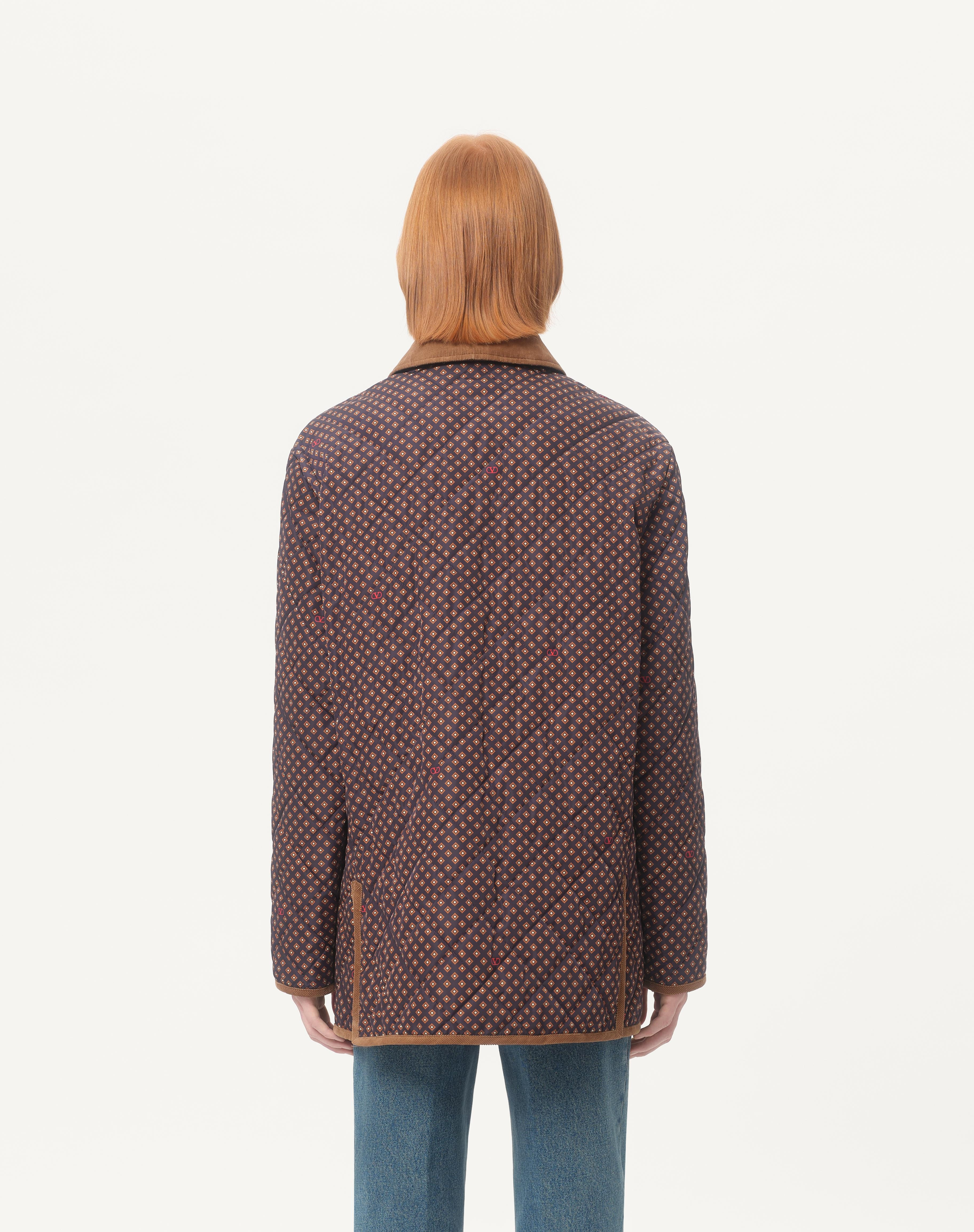 QUILTED NYLON JACKET WITH OPTICOOL PRINT - 6